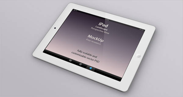 iPad Perspective Mockup