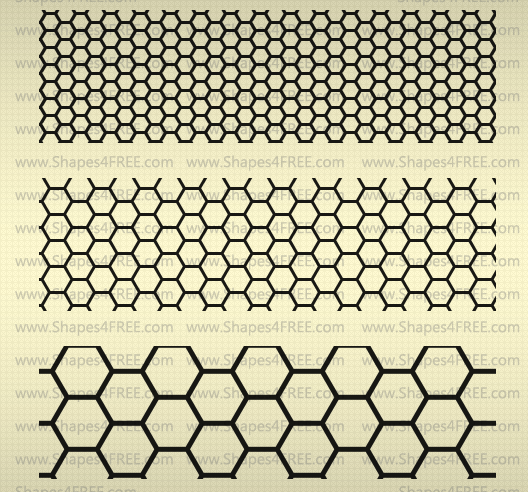 22 Hexagon Photoshop Patterns