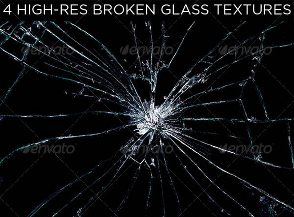 4 Broken Glass Texture