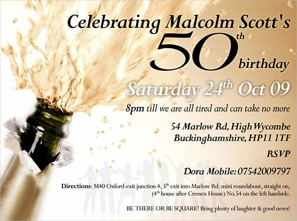 50th Birthday Invitation