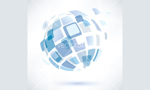 Abstract Globe Vector