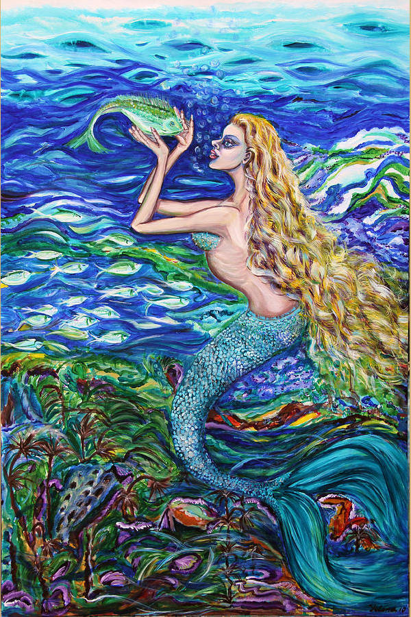 Abstract Mermaid Painting