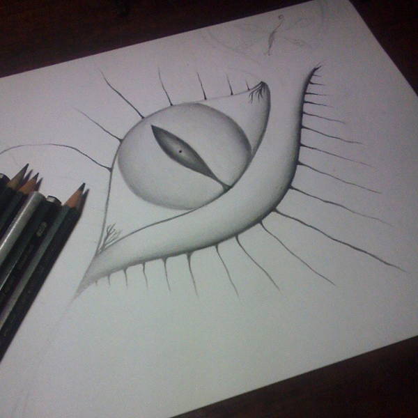 Abstract Pencil Drawing