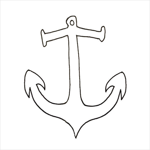 Anchor Line Drawing