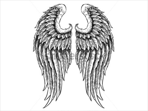 Angel Wing Drawing