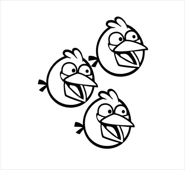 Angry Birds Coloring Page