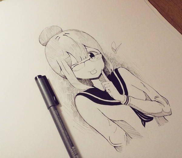 Anime Sketch Drawing