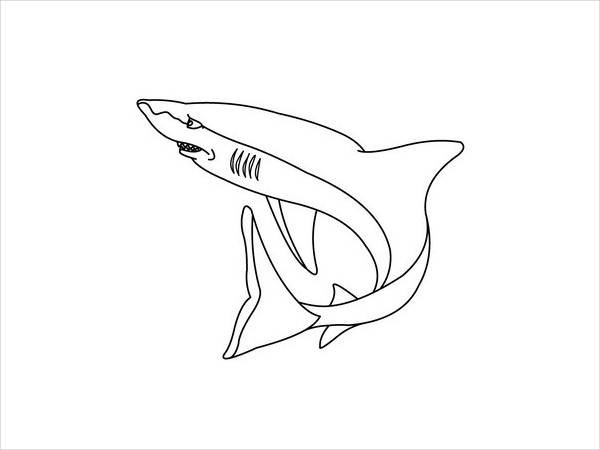 Baby Shark Coloring Page