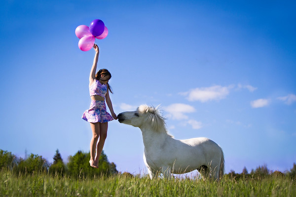 Balloon Levitation Photography