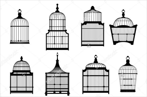Bird Cage Silhouette