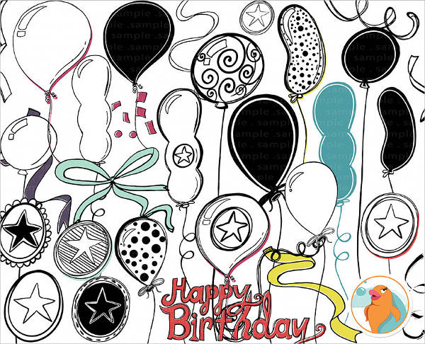 Birthday Balloon Clip Art