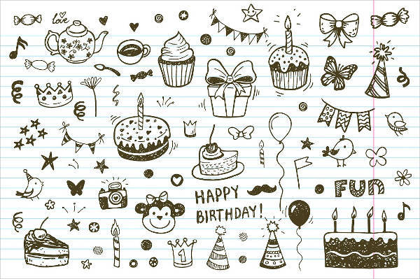 Birthday Doodle Pattern