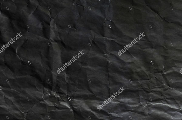 Black Crumpled Paper Texture