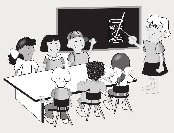 Black and White Classroom Clipart