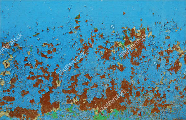 Blue Paint Rust Texture