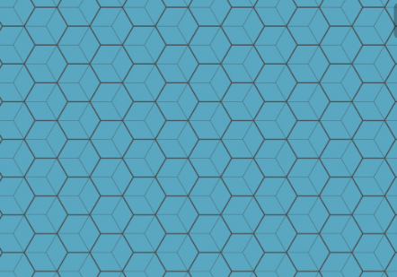 Blue Hexagon Pattern Background