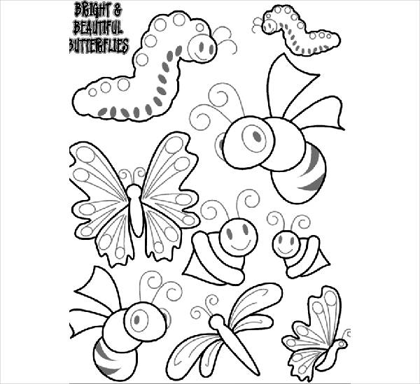 Butterfly Outline Coloring Page