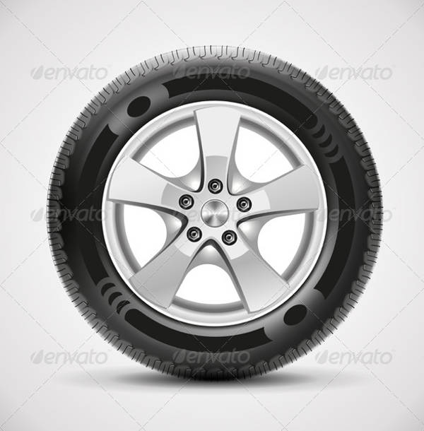 Car Tire Vector