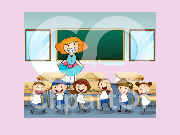 Cartoon Classroom Clipart