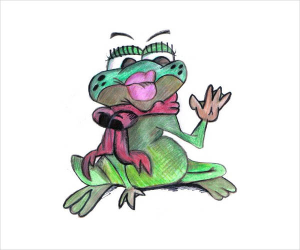 Cartoon Frog Drawing