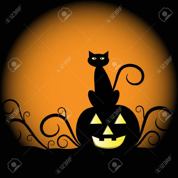 Cat Pumpkin Silhouette