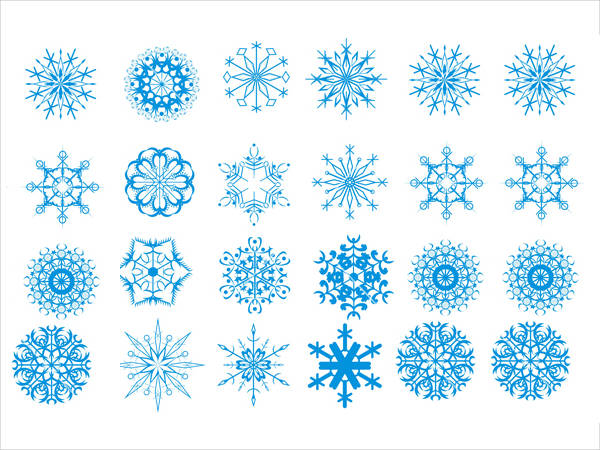 Christmas Snowflakes Vector