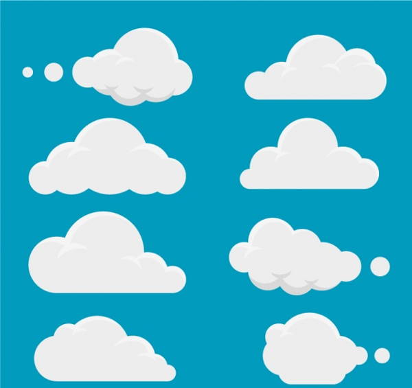 cloud illustrator vector free download