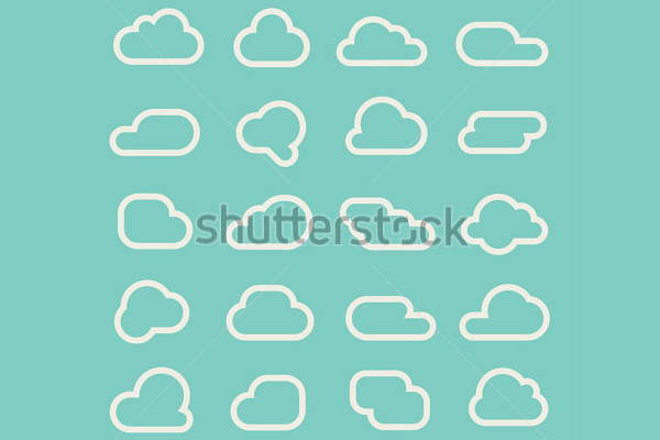 Cloud Line Vector