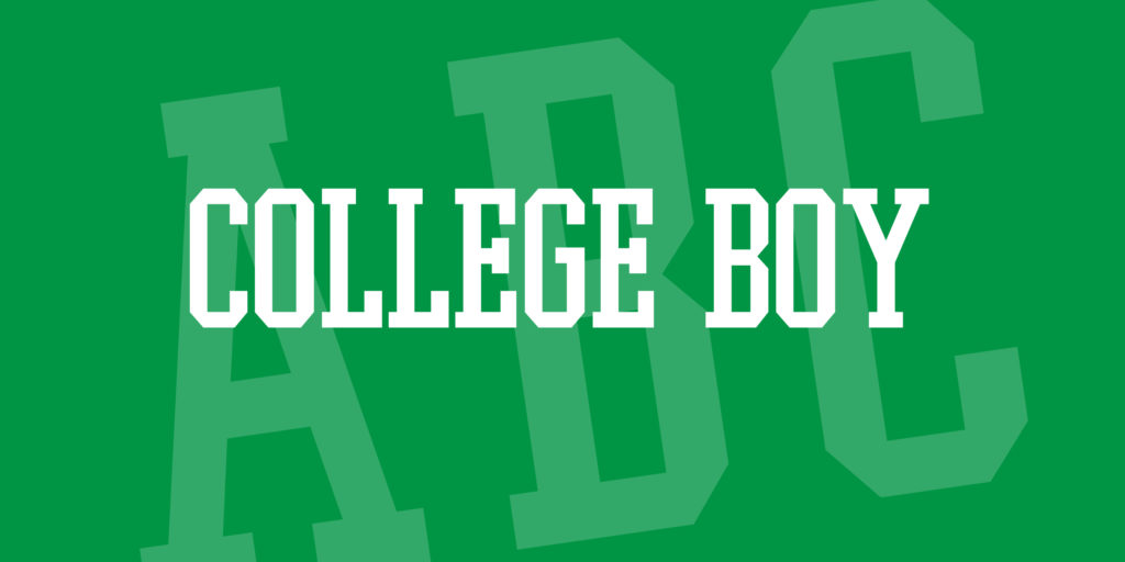 College Boy Font