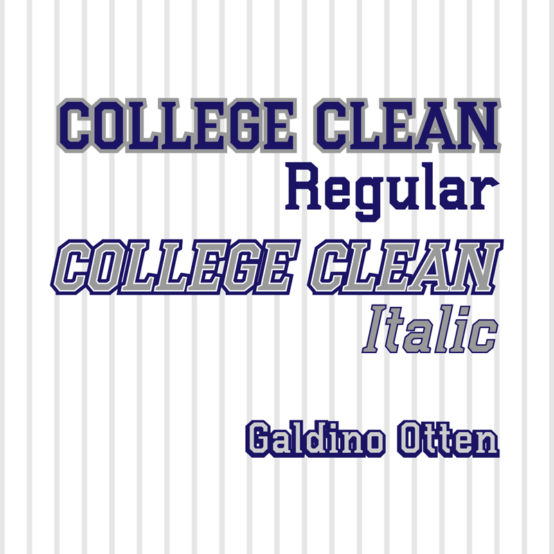 College Clean Font