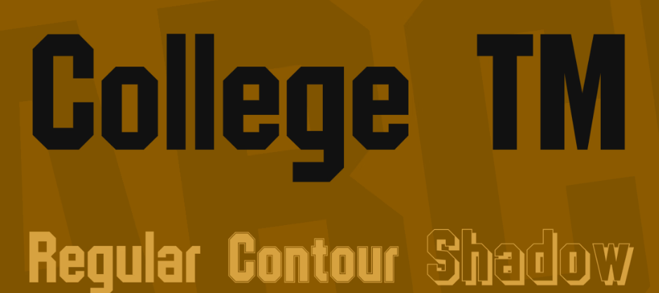 College TM Font Family