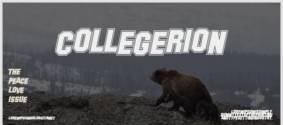 Collegerion Font