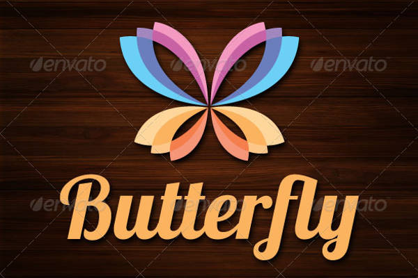 Colorful Butterfly Logo