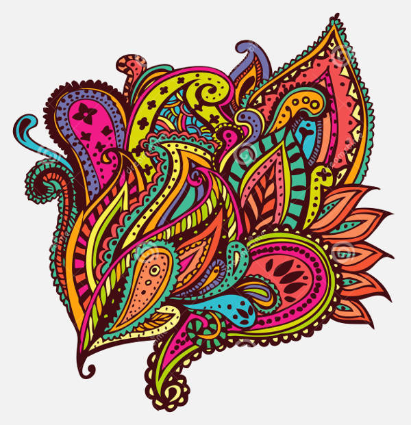 Colorful Paisley Design