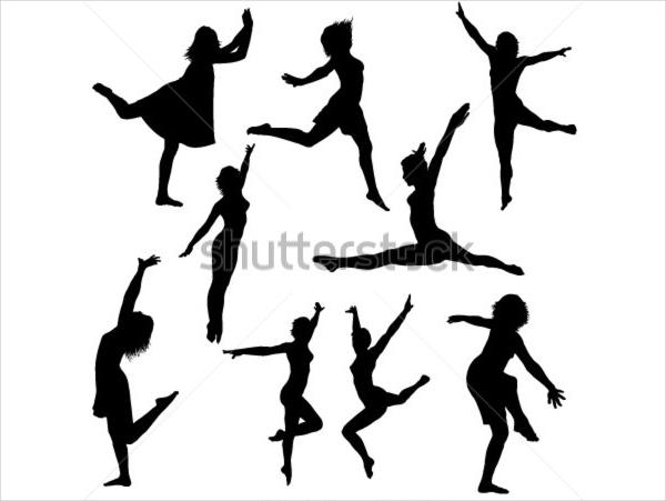 Contemporary Dancer Silhouette