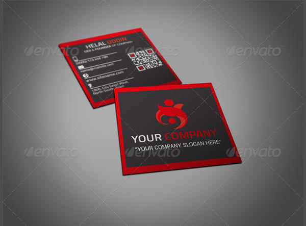 Corporate Square Business Card