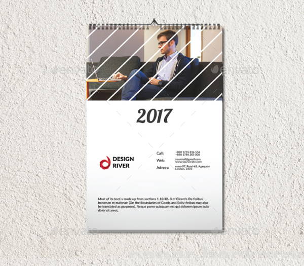 FREE 6+ Wall Calendar Designs in PSD