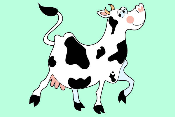 Cow Animated Clip Art