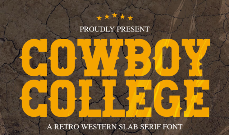 Cowboy College Font