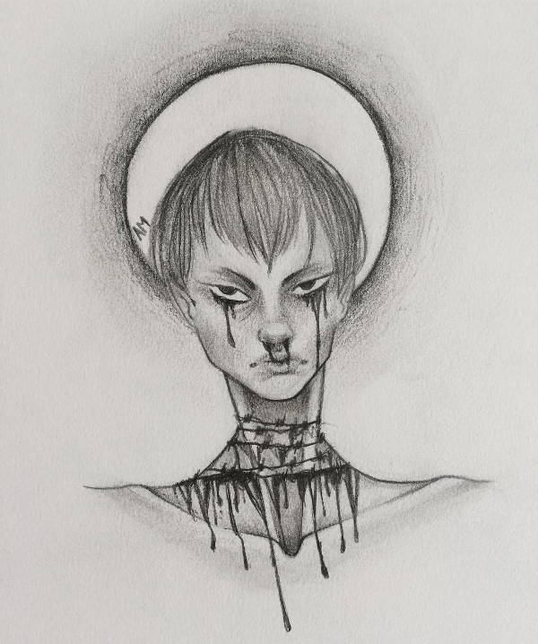 easy creepy pencil drawings