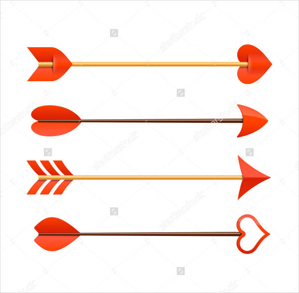 Cupid Arrow Vectors