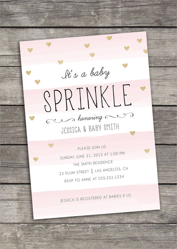 Custom Baby Sprinkle Invitation