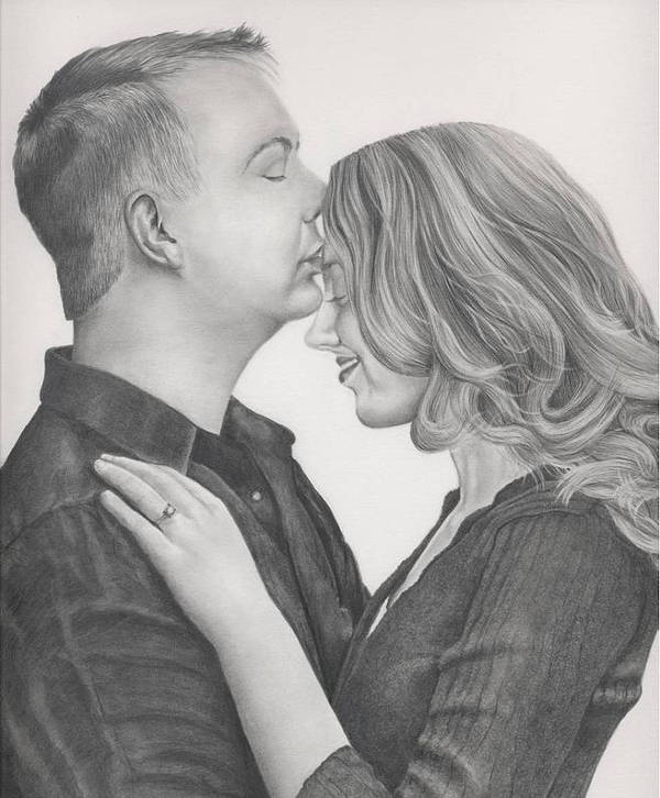 cute love drawings in pencil