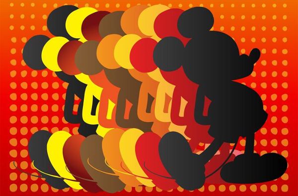 Cute Mickey Mouse Silhouette