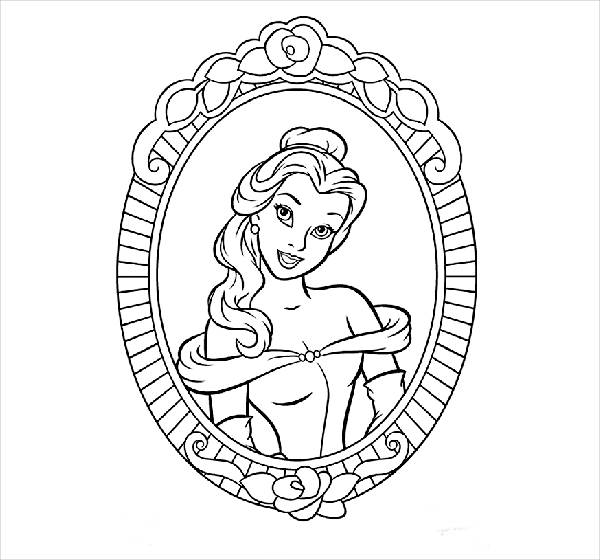 Cute Princess Coloring Page for Kids