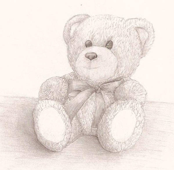 How to draw a teddy bear | Cute teddy bear drawing - YouTube