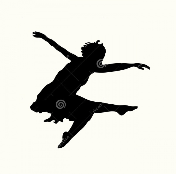 Dancer Silhouette Jump