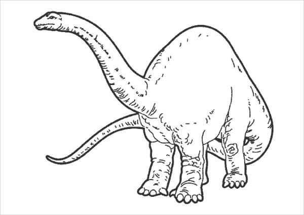 Dinosaur Outline Coloring Page
