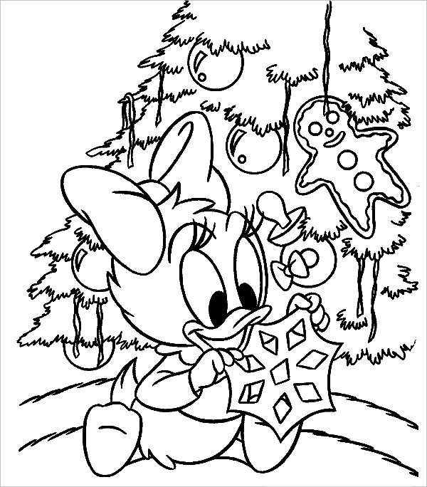 Disney Holiday Coloring Page