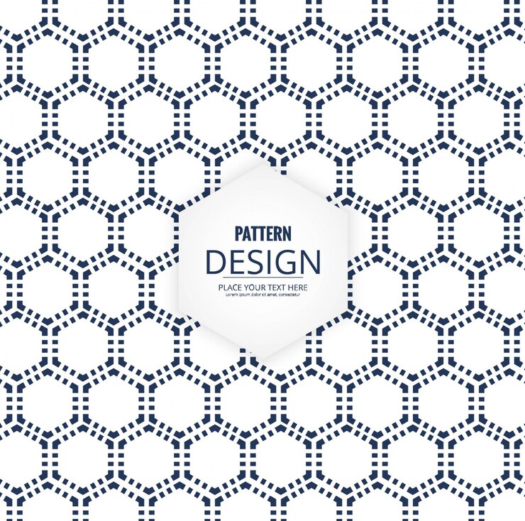 Download Free Pattern with Hexagons